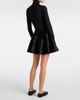 Alaia Alaïa Flared wool-blend miniskirt - 3