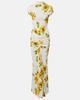 Alaia AlaÃ¯a Floral ruched jersey maxi dress - 1