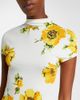 Alaia AlaÃ¯a Floral ruched jersey maxi dress - 3