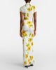 Alaia AlaÃ¯a Floral ruched jersey maxi dress - 6