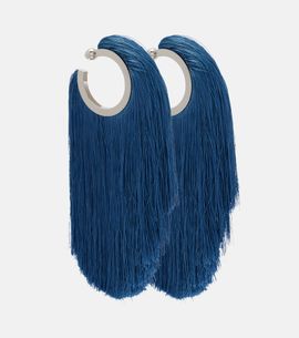 Alaia AlaÃ¯a Fringed hoop earrings