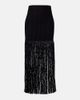Alaia AlaÃ¯a Fringed ribbed-knit skirt - 1
