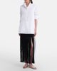 Alaia AlaÃ¯a Fringed ribbed-knit skirt - 2