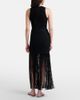 Alaia AlaÃ¯a Fringed ribbed-knit skirt - 6