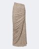 Alaia Alaïa Gathered polka-dot jersey maxi skirt - 1