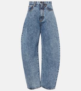 Alaia Alaïa High-rise barrel-leg jeans