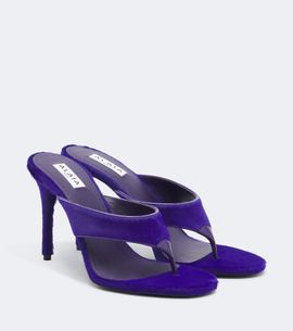 Alaia Alaïa Infra calf hair thong sandals