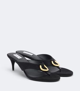 Alaia Alaïa Infra suede thong sandals