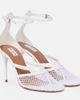 Alaia Alaïa Infradito 90 fishnet patent leather pumps - 1