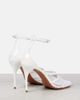 Alaia Alaïa Infradito 90 fishnet patent leather pumps - 2