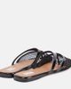 Alaia Alaïa Infradito fishnet leather-trimmed mules - 2