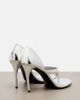 Alaia Alaïa Infradito mirrored leather thong sandals - 3