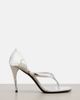 Alaia Alaïa Infradito mirrored leather thong sandals - 5