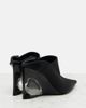 Alaia AlaÃ¯a Invisible convertible satin wedge mules - 3