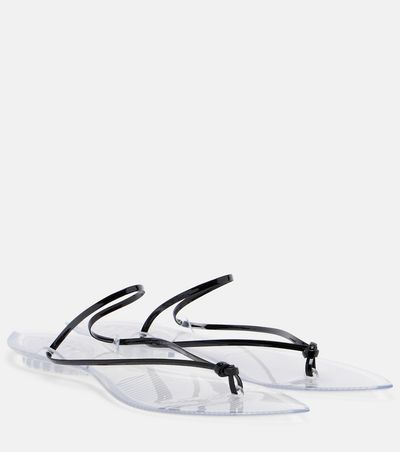 Alaia Alaïa Invisible leather thong sandals