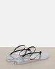 Alaia Alaïa Invisible leather thong sandals - 3