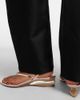 Alaia Alaïa Invisible leather wedge thong sandals - 2