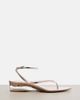 Alaia Alaïa Invisible leather wedge thong sandals - 5
