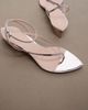 Alaia Alaïa Invisible leather wedge thong sandals - 6