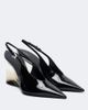 Alaia Alaïa Invisible patent leather wedge pumps - 1