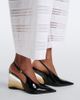 Alaia Alaïa Invisible patent leather wedge pumps - 2