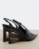 Alaia Alaïa Invisible patent leather wedge pumps - 3