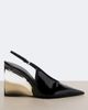 Alaia Alaïa Invisible patent leather wedge pumps - 5