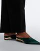 Alaia Alaïa Invisible satin wedge mules - 3