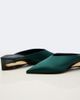 Alaia Alaïa Invisible satin wedge mules - 5