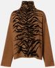 Alaia AlaÃ¯a Jacquard turtleneck sweater - 1