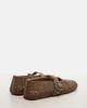 Alaia Alaïa La Ballerine suede Mary Jane flats - 2