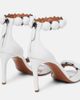 Alaia AlaÃ¯a La Bombe 90 leather sandals - 3