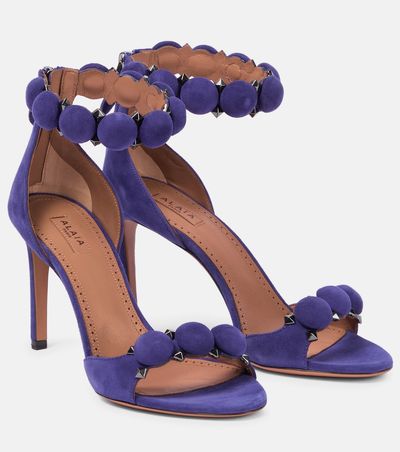 Alaia Alaïa La Bombe 90 suede sandals