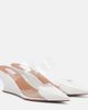 Alaia AlaÃ¯a Le Coeur patent leather wedge mules - 1