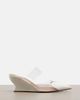 Alaia AlaÃ¯a Le Coeur patent leather wedge mules - 5