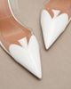 Alaia AlaÃ¯a Le Coeur patent leather wedge mules - 6