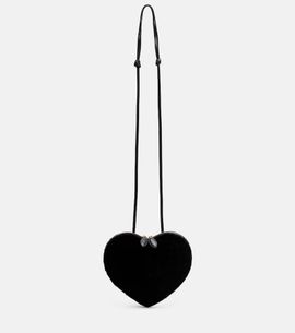 Alaia AlaÃ¯a Le Coeur Small shearling crossbody bag