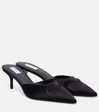 Alaia Alaïa Le Cœur 3D 55 satin mules
