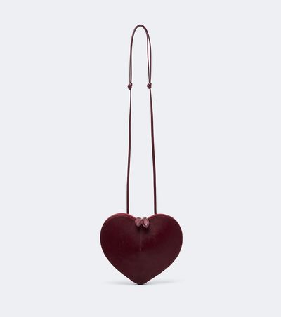 Alaia Alaïa Le Cœur calf hair and leather crossbody bag