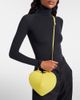 Alaia AlaÃ¯a Le CÅur leather and suede crossbody bag - 2