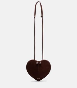 Alaia AlaÃ¯a Le CÅur leather and suede shoulder bag