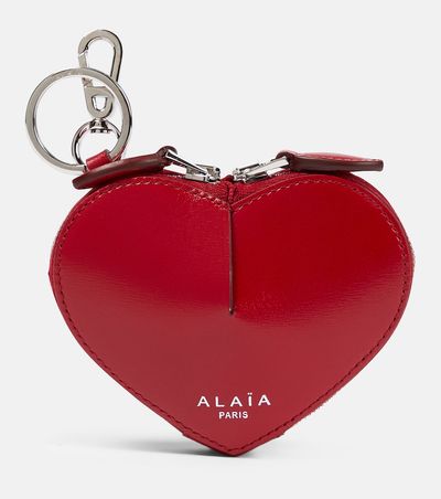 Alaia Alaïa Le Cœur Mini leather coin purse