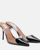 Alaia Alaïa Le Cœur patent leather and PU mules - 1