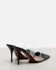 Alaia Alaïa Le Cœur patent leather and PU mules - 3