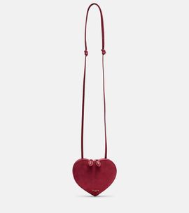 Alaia AlaÃ¯a Le CÅur suede crossbody bag