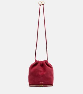 Alaia Alaïa Le Pochon suede bucket bag