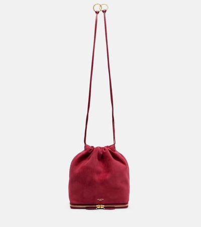 Alaia Alaïa Le Pochon suede bucket bag
