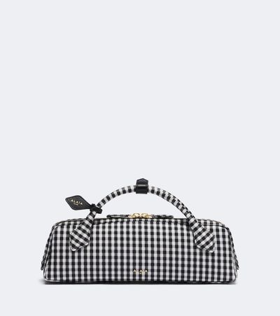 Alaia Alaïa Le Teckel Medium gingham shoulder bag