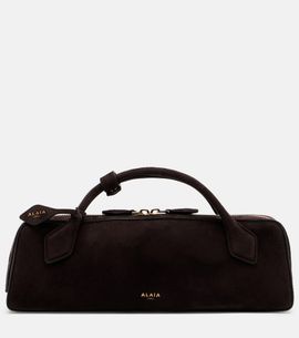 Alaia AlaÃ¯a Le Teckel Small suede top-handle bag