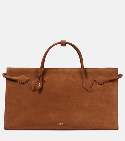 Alaia Alaïa Le Teckel suede tote bag
